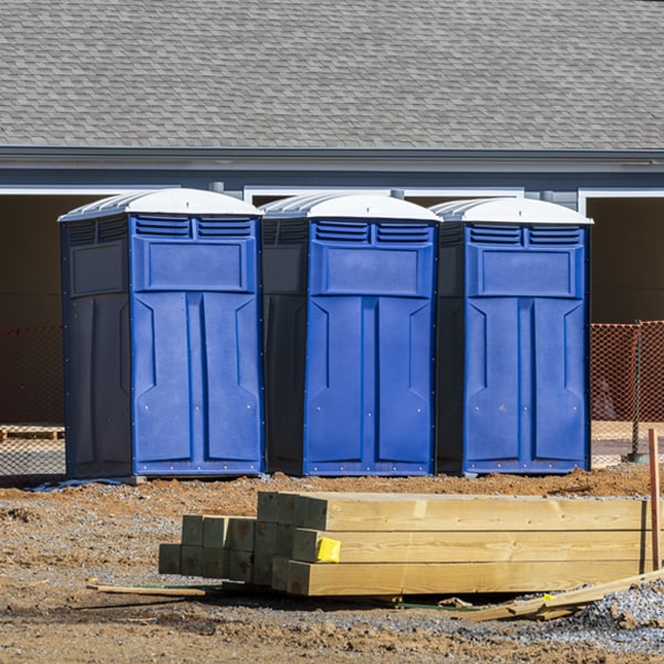 what is the maximum capacity for a single porta potty in Mallory